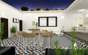 Black Oasis Nanda Tiles