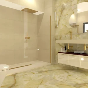 Cibeles mueble de baño con patas y mármol