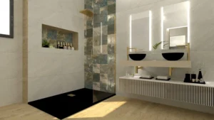 Todas las soluciones e ideas cerámicas para tu reforma con gres porcelánico-Lavabo On-Top circle