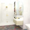 Gabana Macaal Colección Rosa-Lavabo de Resina Acquabella Integra Un Seno
