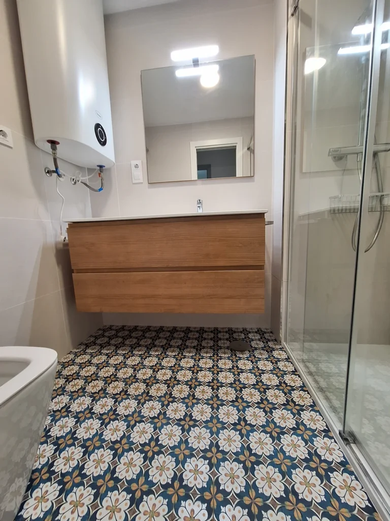 Mueble de baño madera maciza Iris