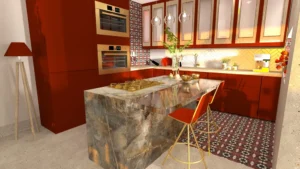 Azulejos rojos para cocinas salón 2025
