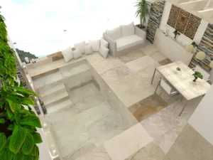 Mini piscinas con piedras prefabricadas