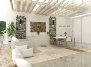 Mini piscinas con piedras prefabricadas