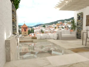 Mini piscinas con piedras prefabricadas