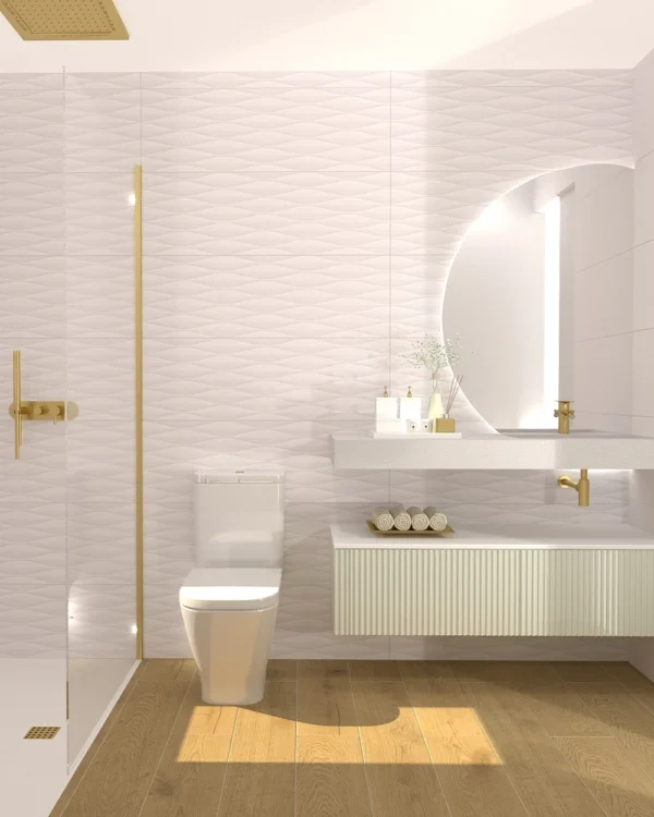 Azulejos con rombos extra blancos